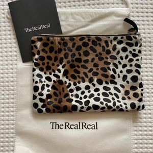 Clare V Ponyhair Flat Clutch